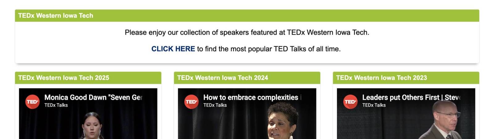 Unlimited: TedX Western Iowa Tech