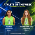 Liufau and Wineland Earn ICCAC Athlete of the Week Honors