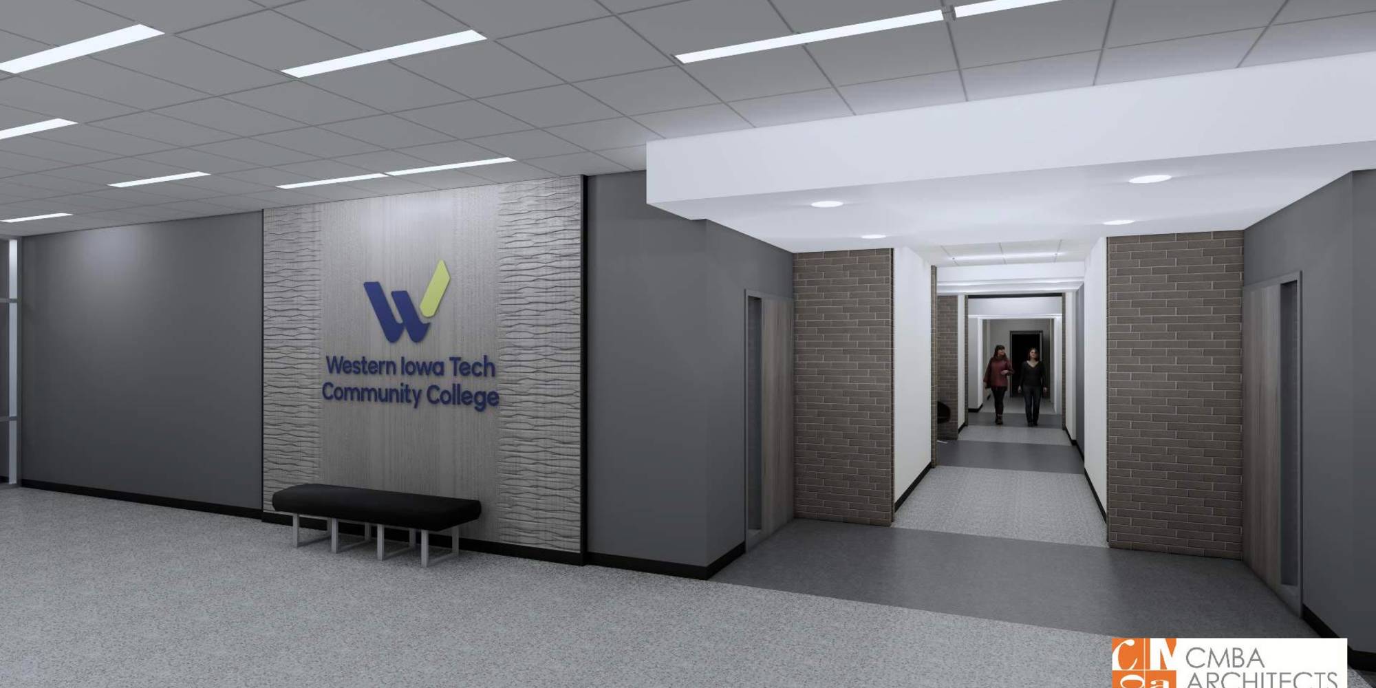 Classroom Hallway - Rendering